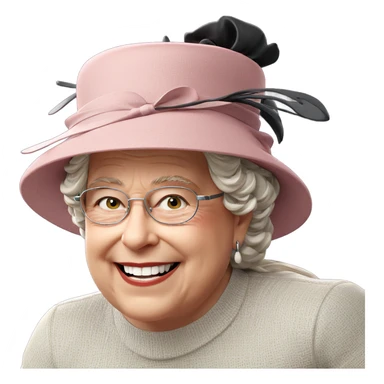 happy girl in stylish hat sticker