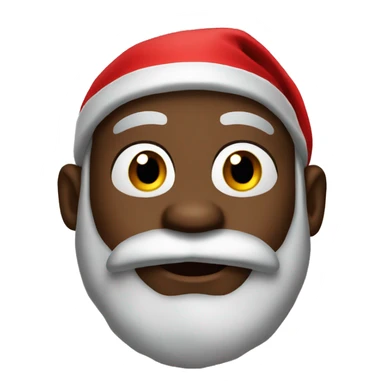black santa claus sticker