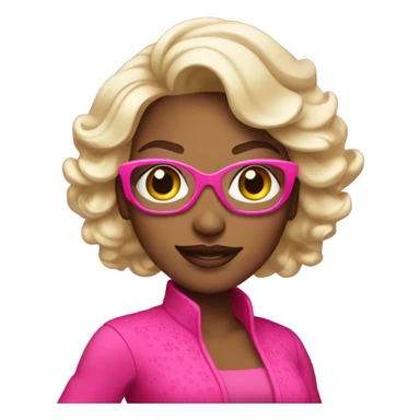 Diva with pink outfit sticker