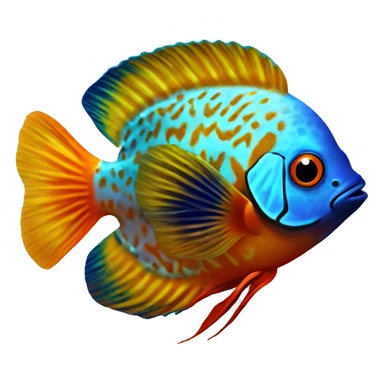 discus fish sticker