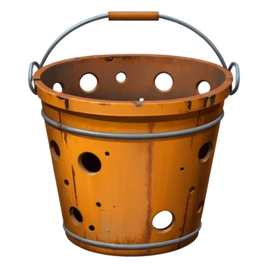 bucket with holes sticker