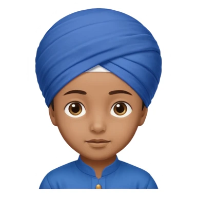 Sikh child wearing patka  sticker