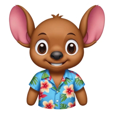 Estetic sticher brown sticker