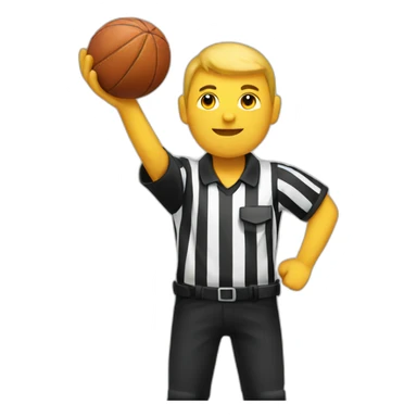 referee catching ball sticker