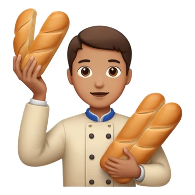 Mensch mit brot sticker