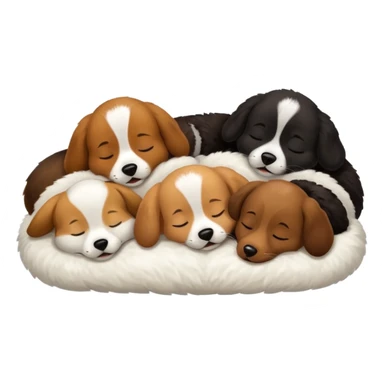 3 dogs sleeping and snoring sticker