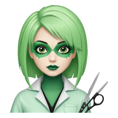 hairdresser nightmare halloween sticker