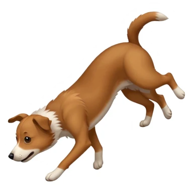 Dog doing a backflip  sticker