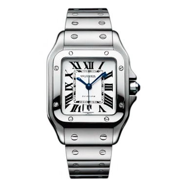 Cartier santos de fondo azul  sticker