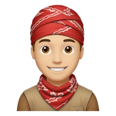 bandana guys sticker