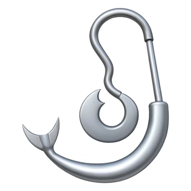 fishing hook sticker