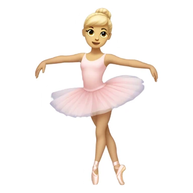 blonde ballerina sticker