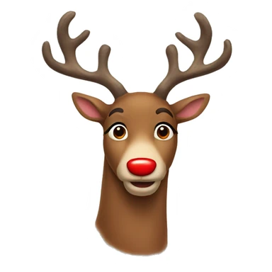 Red Nosed Reindeer sticker