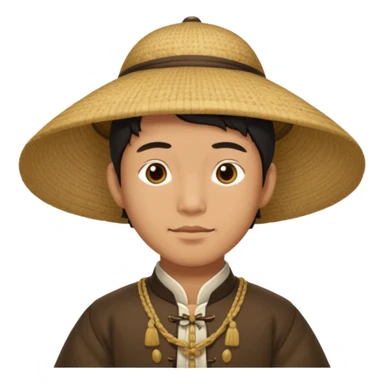 1600's Asian male sticker