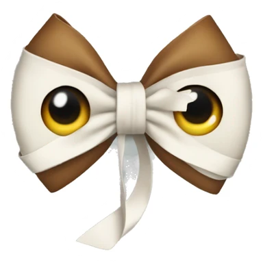 Bow in bird eye sticker