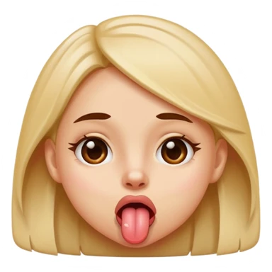 girl sticking out her tongue  sticker