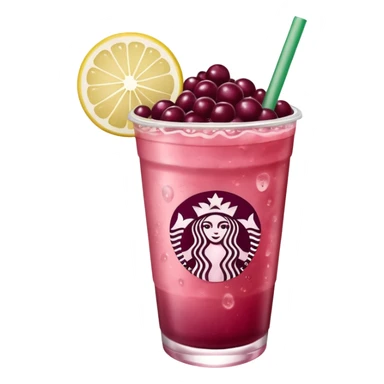 strawberry açaí lemonade refresher from starbucks sticker