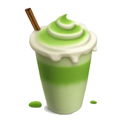 Matcha latte sticker