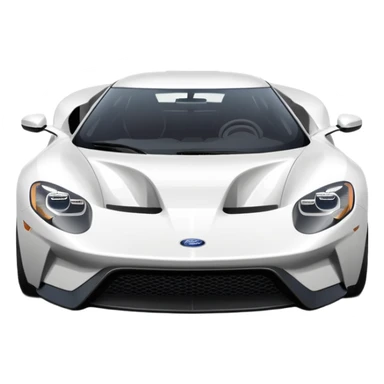 white ford gt sticker
