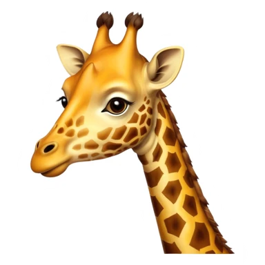 giraffe portrait sticker