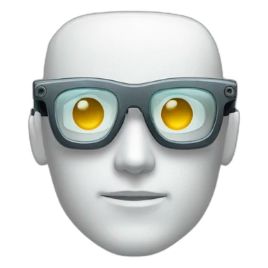 favicon robot glasses sticker