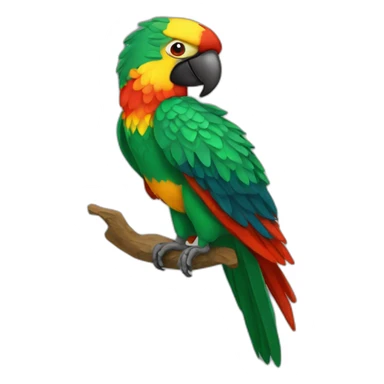 guacamaya roja sticker