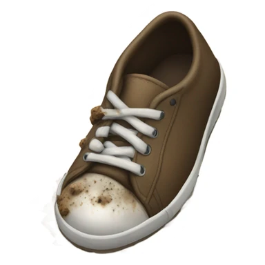 dog poop on a bottom of shoe sticker