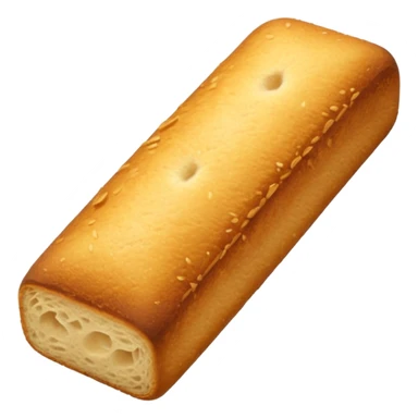 elongated crouton without a face sticker