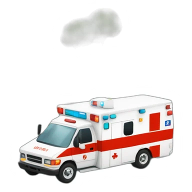 ambulance on its side grinding street sticker