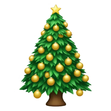 Christmas tree sticker