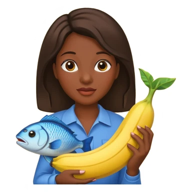 Bananas and fish sticker