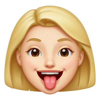 winking face with tongue out sticker