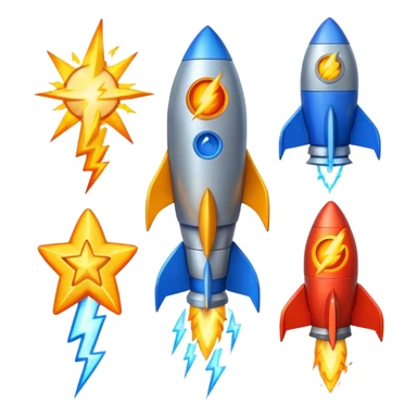 apple emojis with this 12x12: star, rocket, lightning, fire sticker
