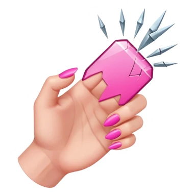 nails snapping sticker