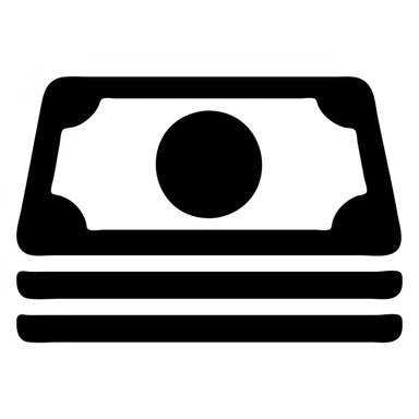 A stack of money sticker