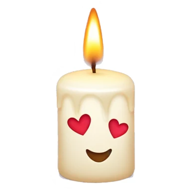SmallCandle with hearts  sticker