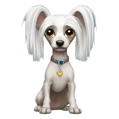 the Chinese crested breed sticker