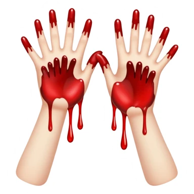 Slitting wrists sticker