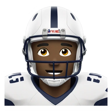 Football player crying sticker