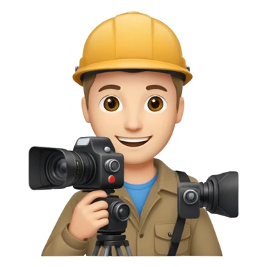 newsroom, cameraman sticker