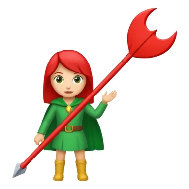 Tag vermelha com uma flecha pra cima verde do lado sticker