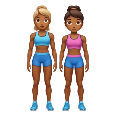 macho girl, full body sticker