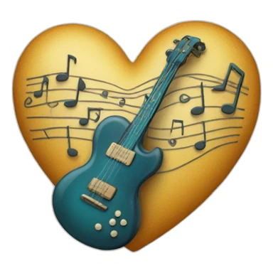 Music+Heart sticker