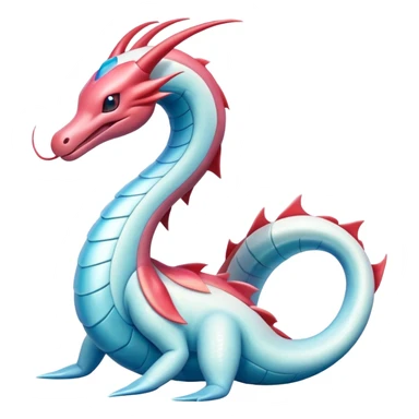 Milotic-Salamence-Fakémon-hybrid-creature (full body)  sticker