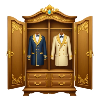 the lady who was turned into a wardrobe by magic, a character from the fairy tale Beauty and the Beast sticker