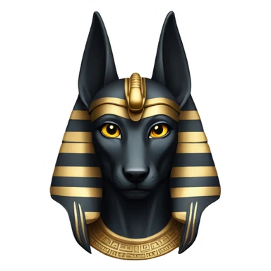 Anubis egyptian god sticker