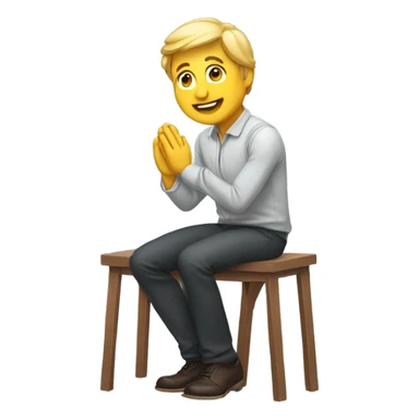 Man proposing  sticker