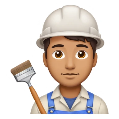 Male Painter worker emoji iOS 17.4 sticker