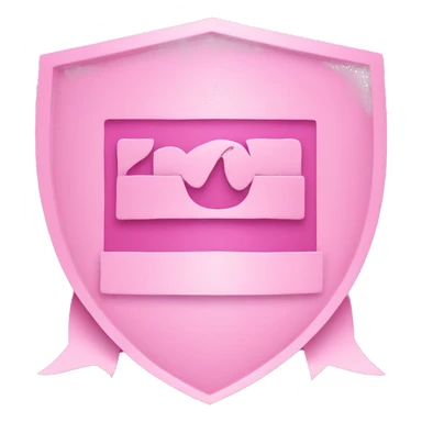 Pink certification logo
 sticker