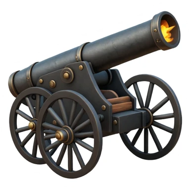 Cannon emoji that blows sticker